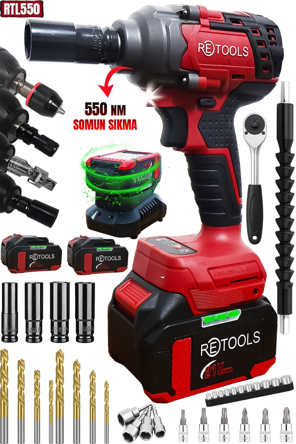 RETOOLS BORDO 550 NM TORKLU SOMUN SIKMA