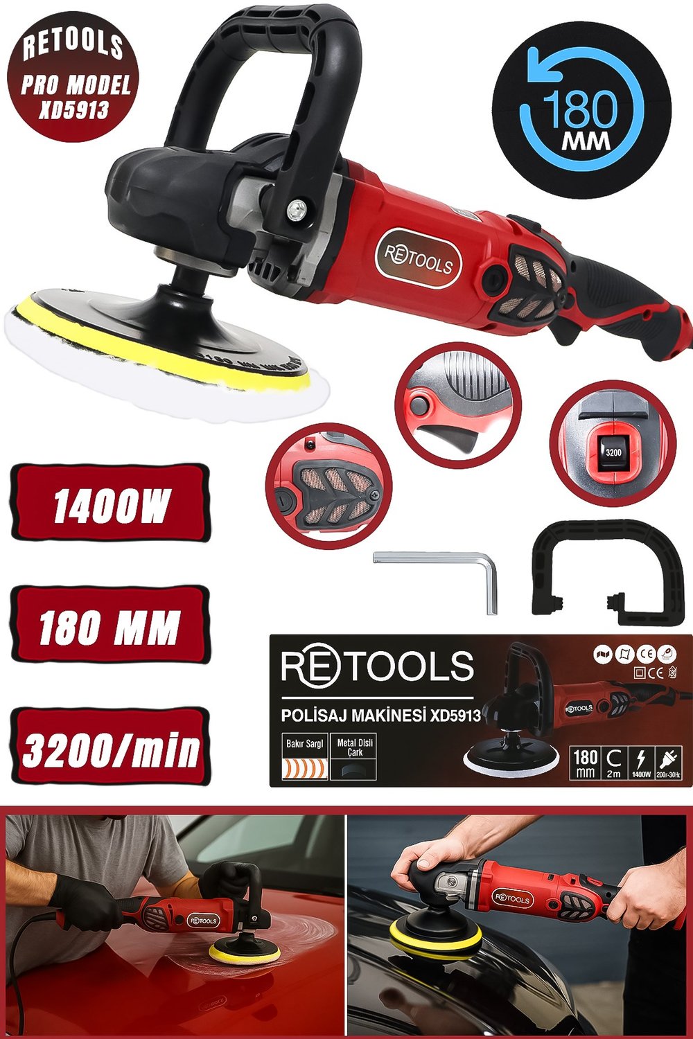 RETOOLS BORDO PRO POLİSAJ 1400 W