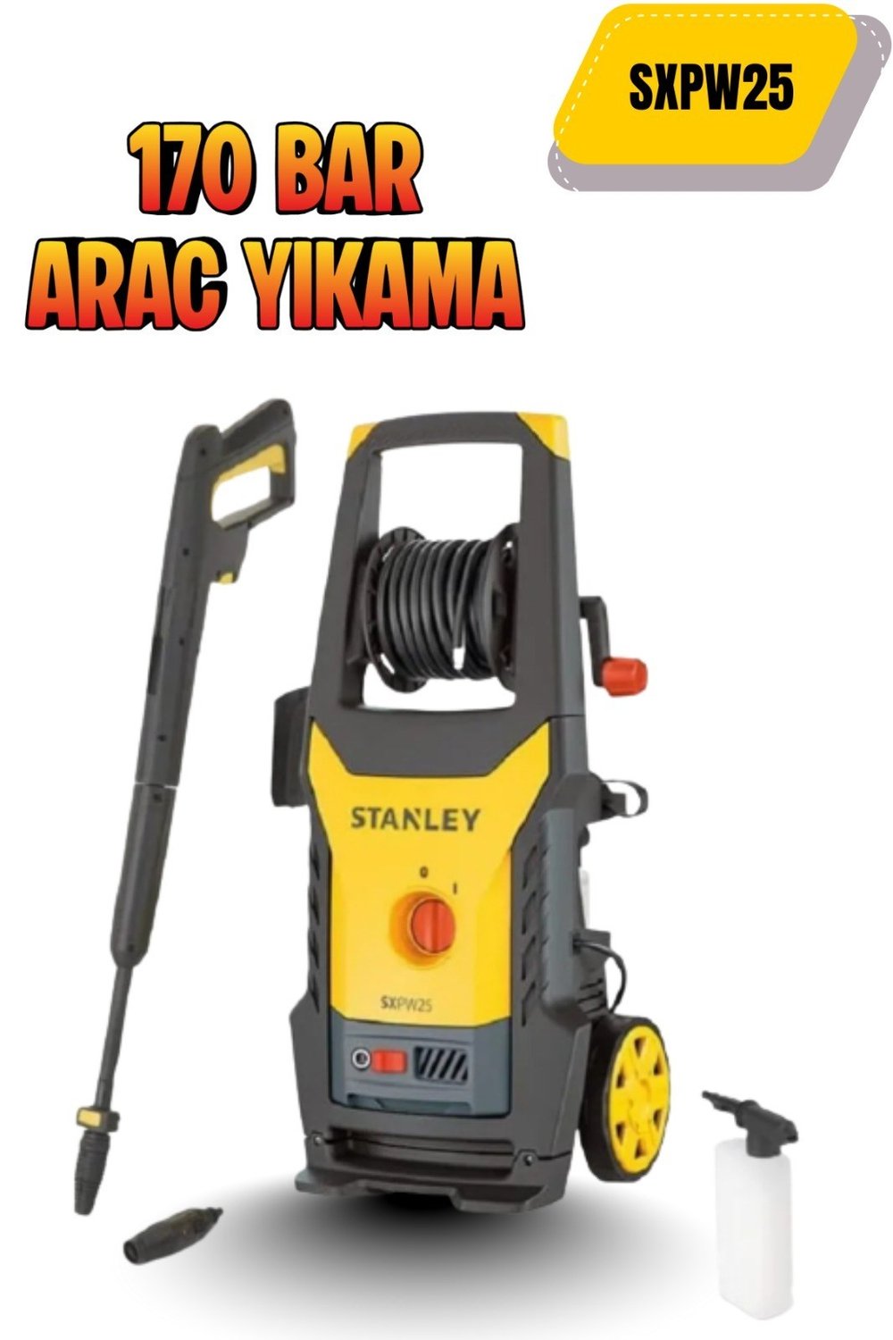 SXPW25 STANLEY 170 BAR ARAÇ YIKAMA MAKİNESİ