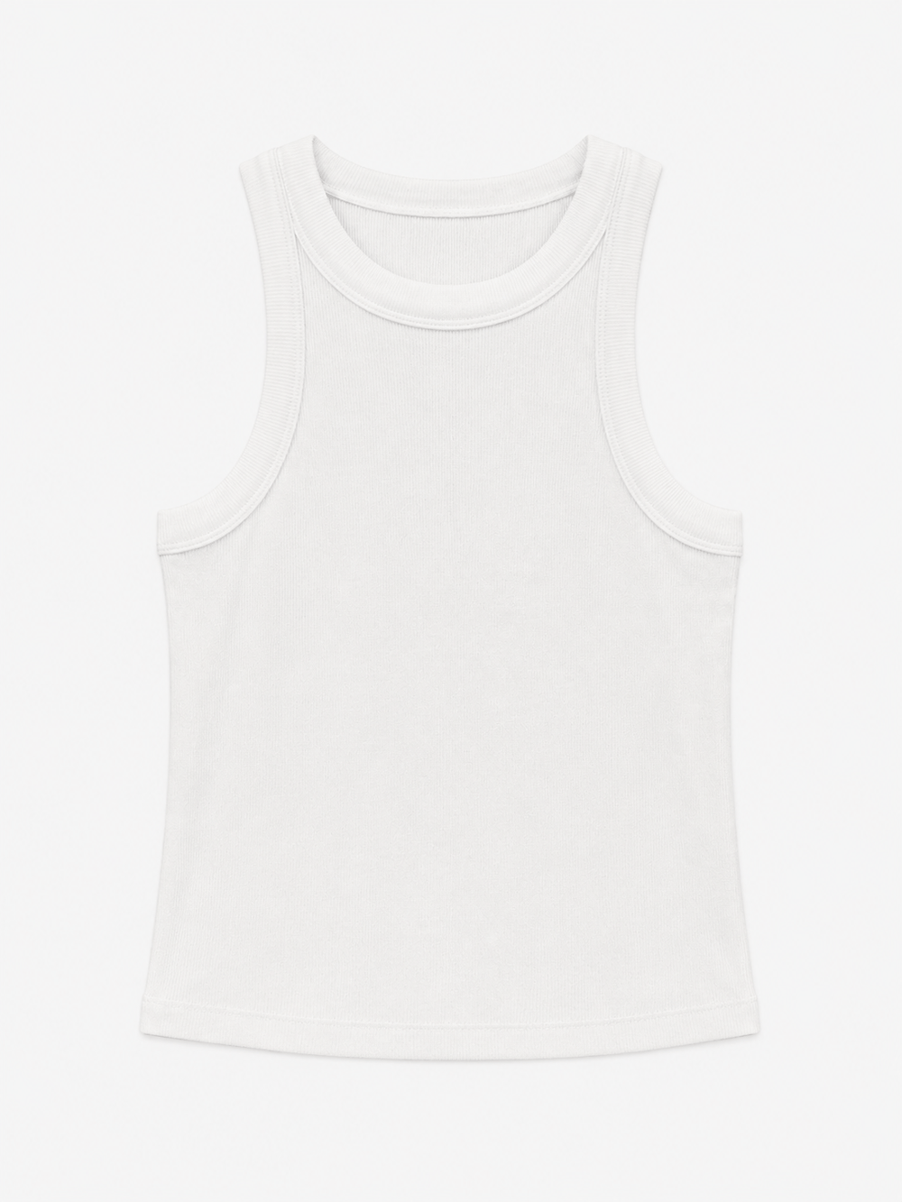 Fitilli Crop Atlet - Beyaz