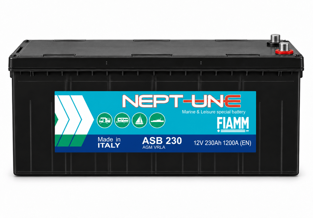 FIAMM Neptune ASB 230 12V 230Ah AGM Marin Marş ve Servis Aküsü