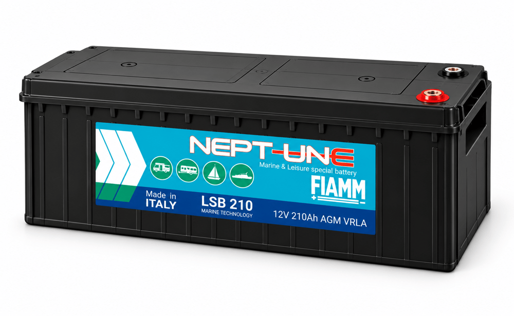FIAMM Neptune LSB210 12V 210Ah AGM VRLA Marin Servis Aküsü