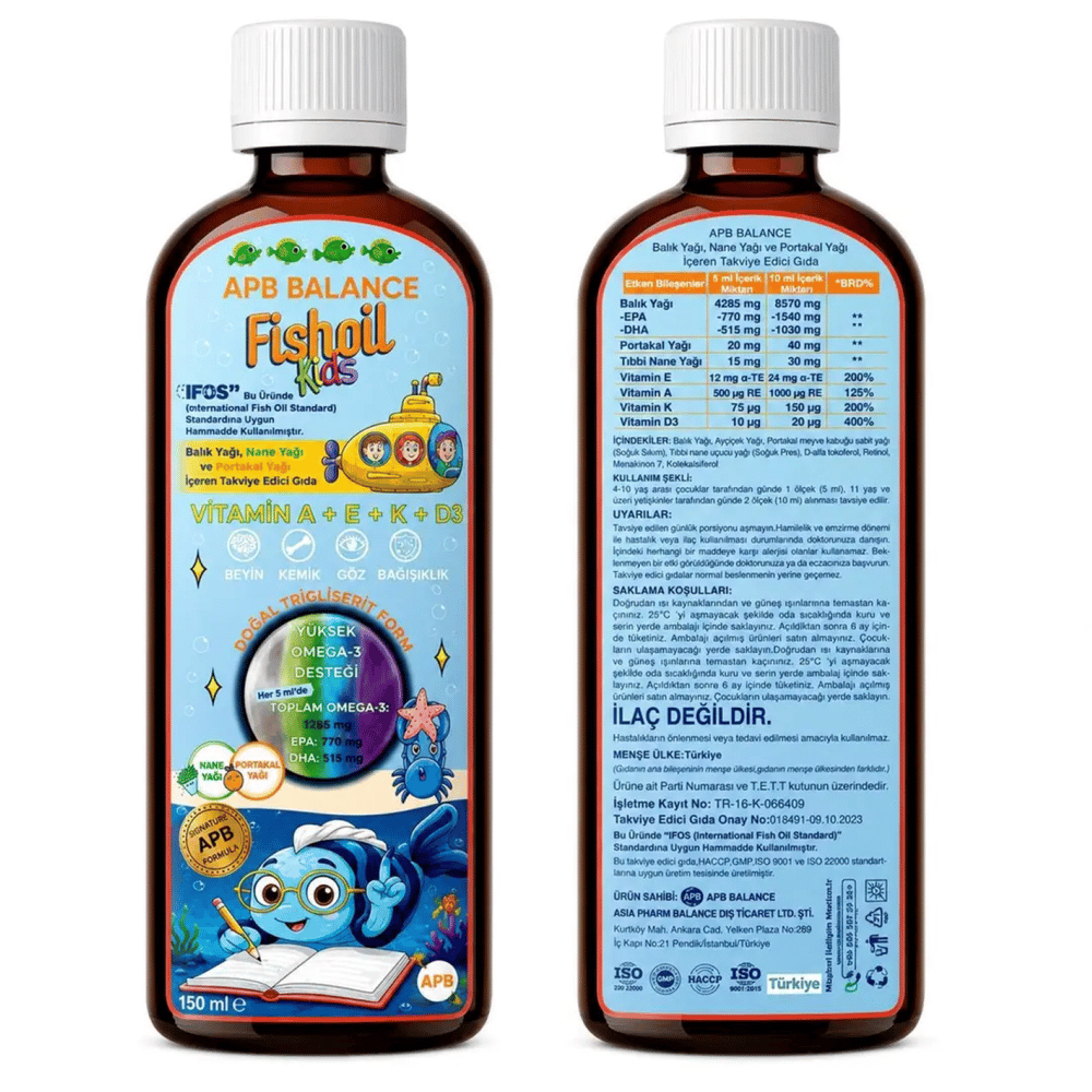APB BALANCE FİSH OİL 150 ML (06/2029 Miadlı)