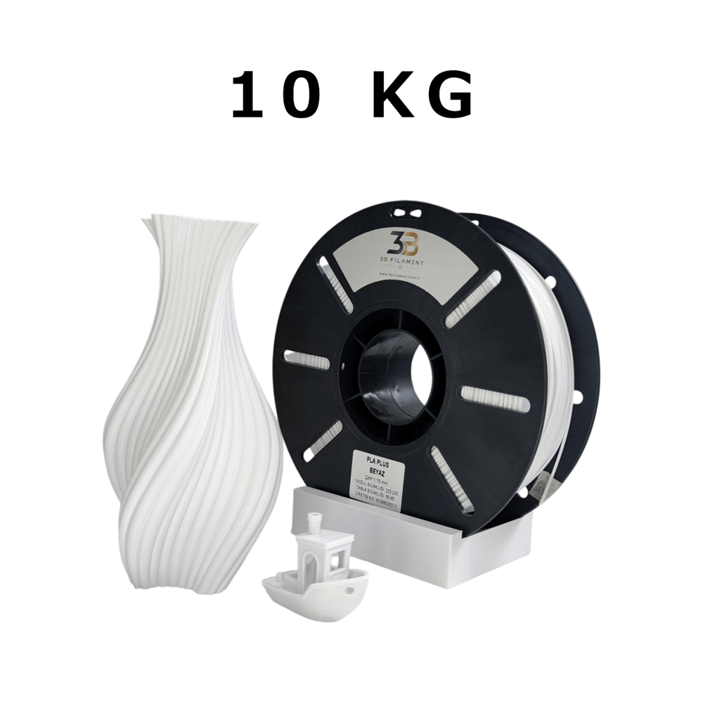 PLA+ BEYAZ FİLAMENT 1.75 mm 10KG