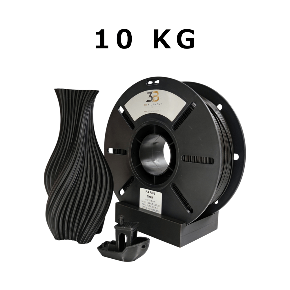 PLA+ SİYAH FİLAMENT 1.75 mm 10KG