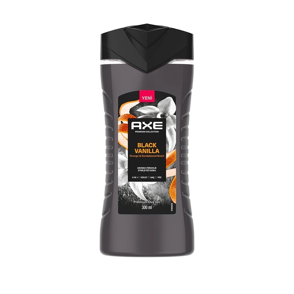 Axe Premium Collection Duş Jeli Black Vanilla 3 In 1 Vücut Saç Yüz 300 ml