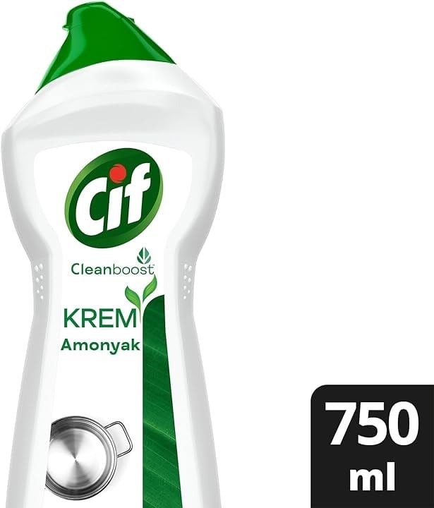 Cif Krem 2x750 ml Amonyaklı Temizleyici