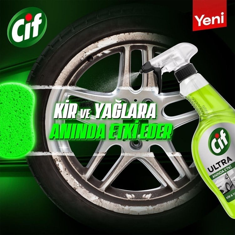 Cif Ultra Anında Etki Kir ve Yağ Çözücü 750 ml