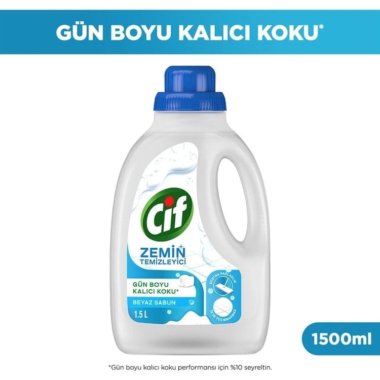 Cif Zemin Temizleyici Beyaz Sabun 1500 ml