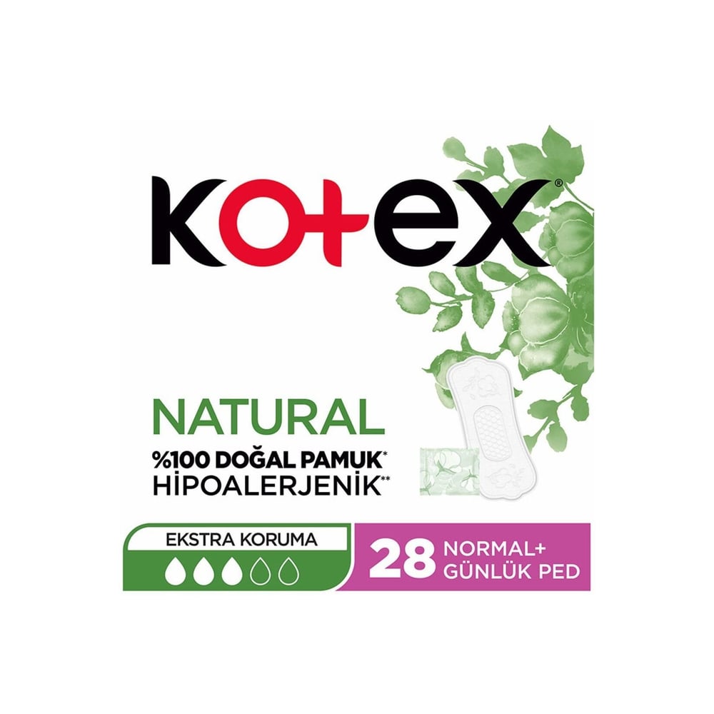 Kotex Günlük Ped Natural Normal 28Li Ped