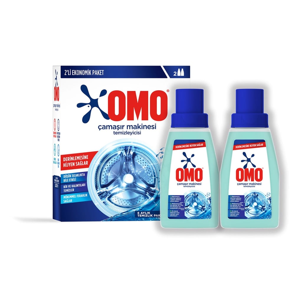 Omo Çam Esintisi 400 ml Çamaşır Makinesi Temizleyicisi (2x200 ml)
