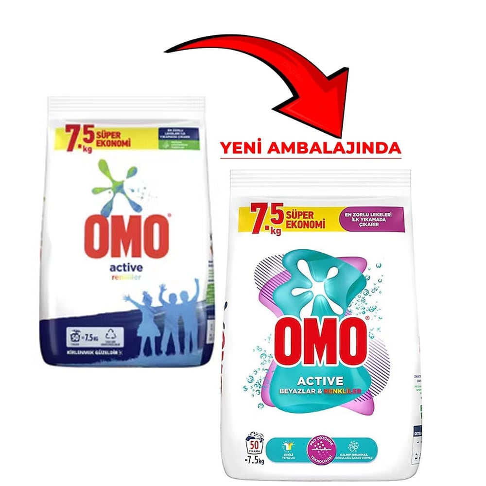 Omo Matik 3x7.5 kg Beyaz ve Renkliler İçin Çamaşır Deterjanı