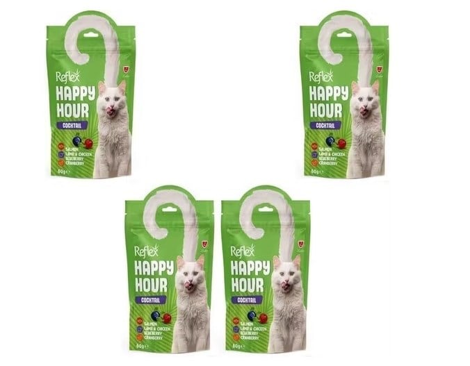Reflex Happy Hour Kokteyl 4x60 gr Kedi Ödül Maması