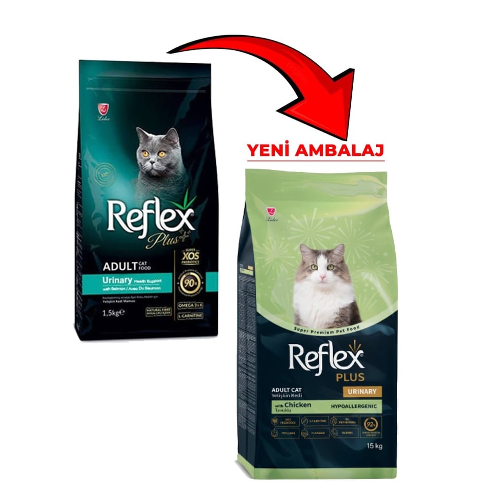 Reflex Plus Urinary Tavuklu 15 kg Yetişkin Kedi Maması