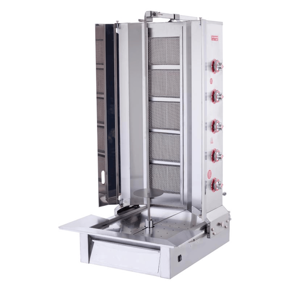 Silverinox ALTTAN MOTORLU GAZLI DÖNER OCAĞI 5 Radyanlı D.Gaz CE