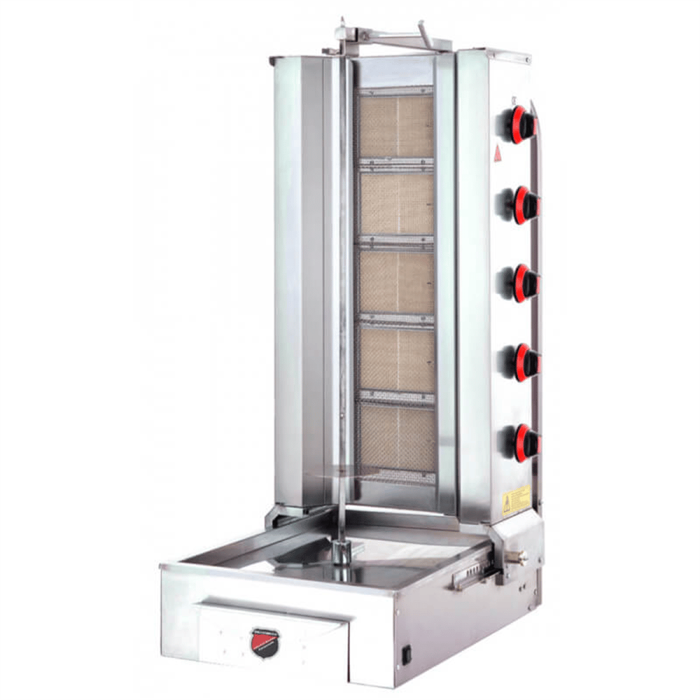 Silverinox ALTTAN MOTORLU GAZLI DÖNER OCAĞI 5 Radyanlı LPG CE
