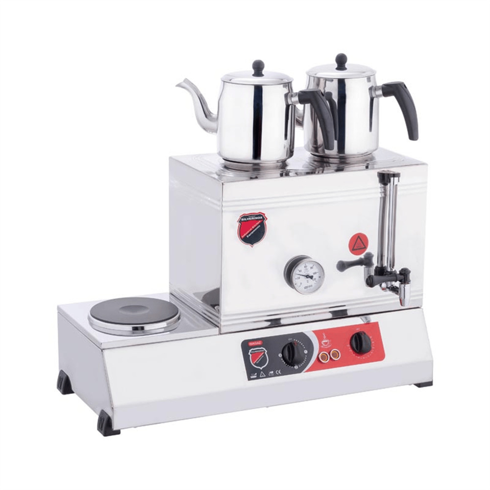 Silverinox ELEKTRİKLİ ÇAY OCAĞI 40’lik - 2 Demlikli Kaynaklı