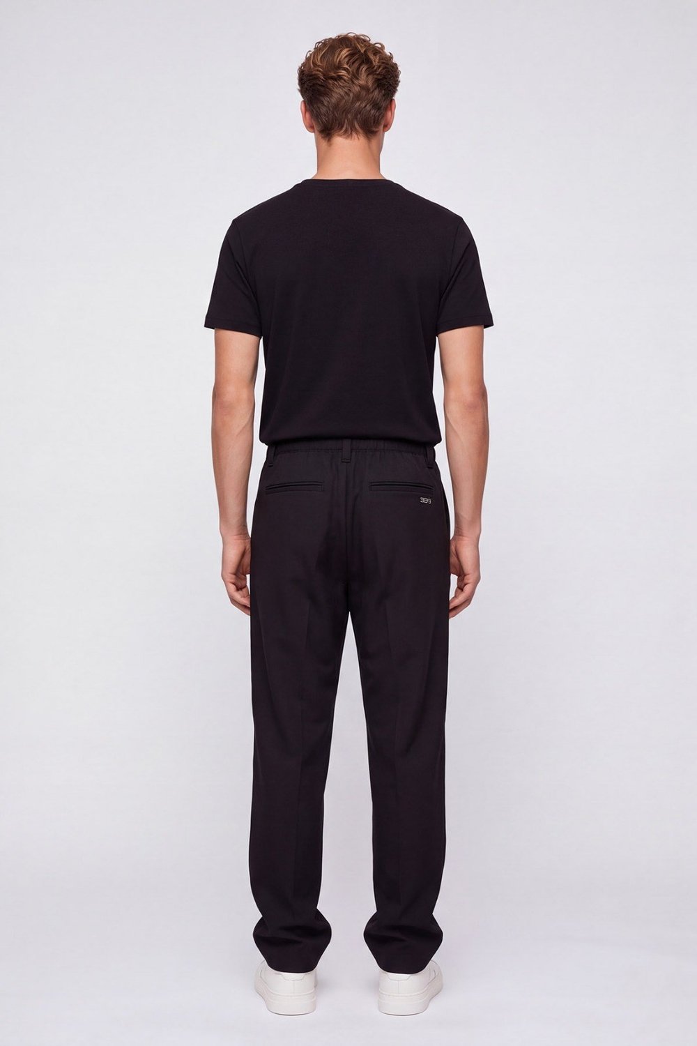 Erkek Siyah Relaxed Fit Pantolon
