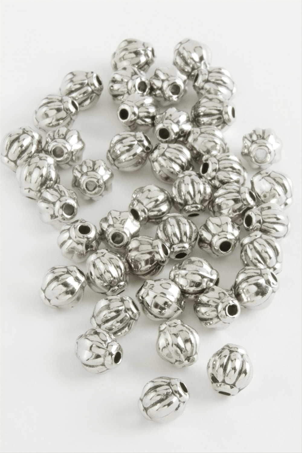 0,6 mm Çizgili Oval Plastik Tesbih Püskül Ara Aparatı 50 Gram