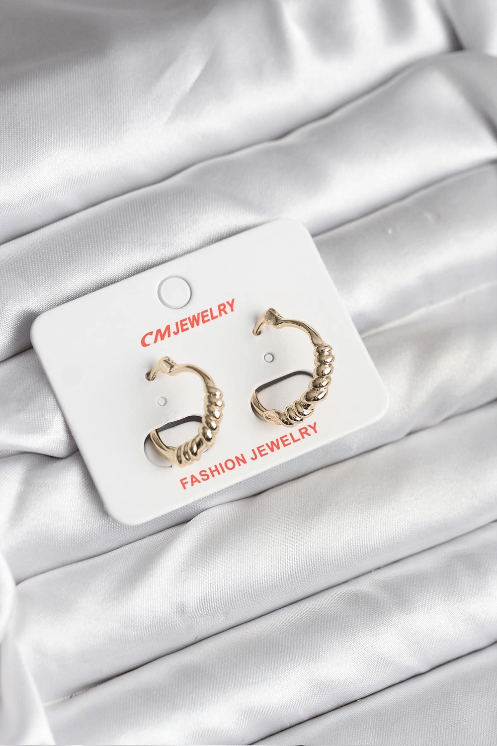 14K Gold Renk Kaplama CM Kadın Küpe