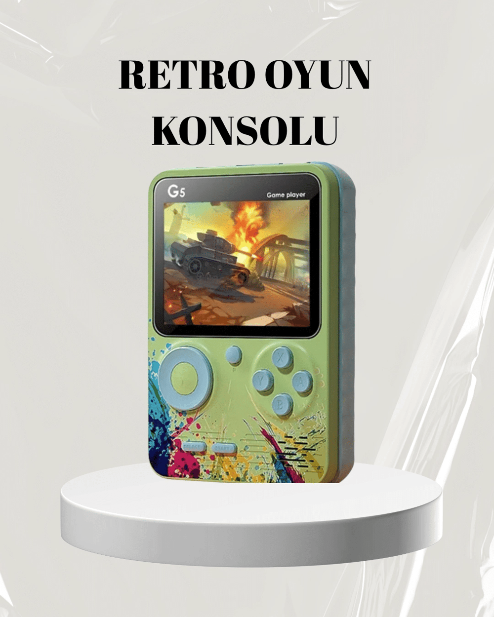 3 İnç Renkli Ekranlı Taşınabilir El Konsolu – G5 Modeli