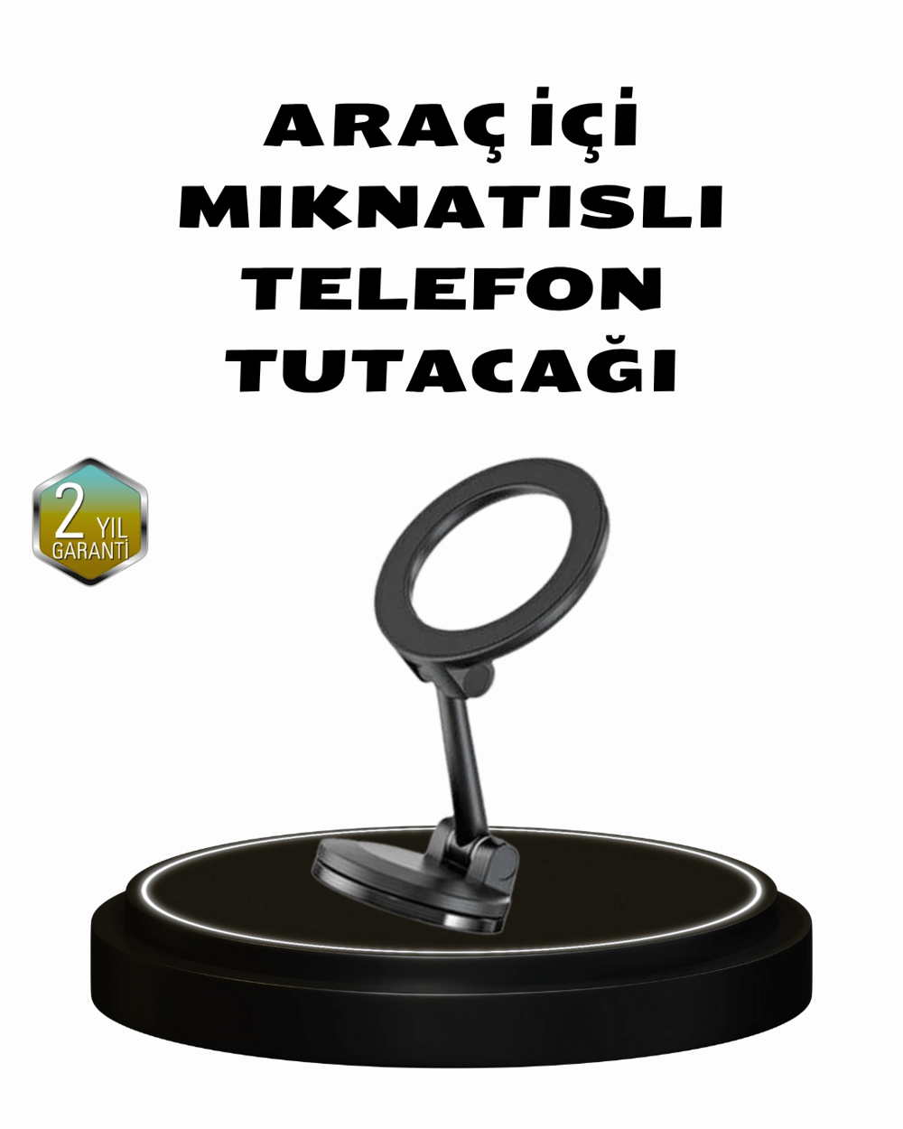 360° Dönebilen Katlanır Manyetik Araç Telefon Tutucu – MagSafe Uyumlu, Kompakt ve Şık Tasarım
