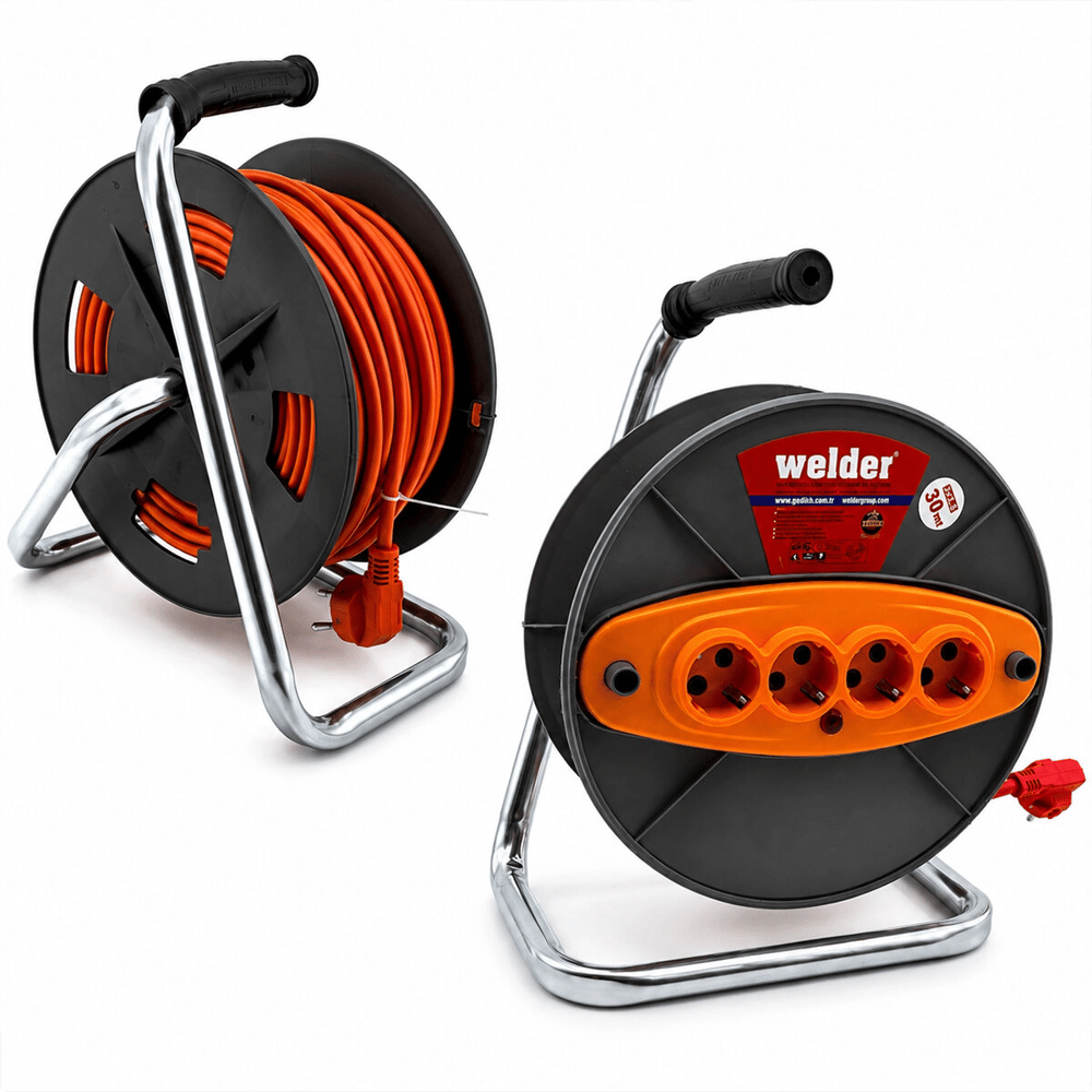 3x2.5mm 30mt Makaralı Uzatma Kablo Ct Welder Bx40