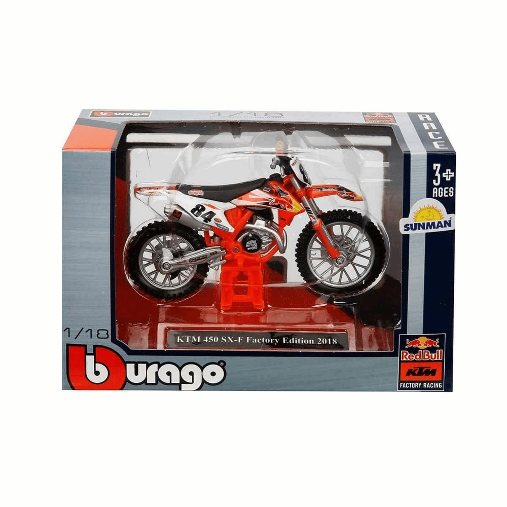 51070 SUN-BUR-1:18 Motor Red Bull KTM 450- 1 Adet Stokta Olan Gönderilir