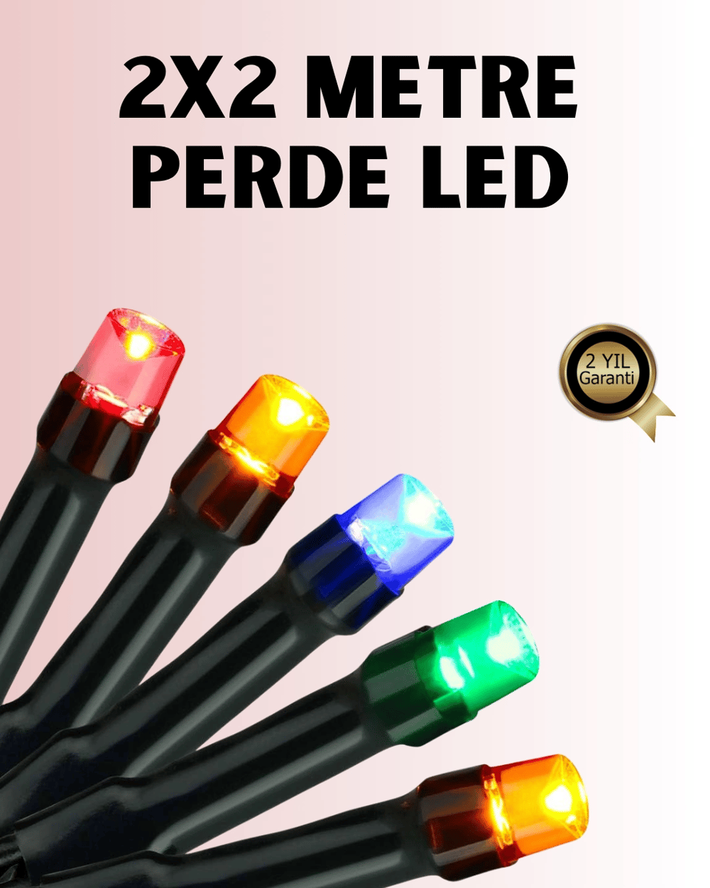 8 Modlu Zaman Ayarlı LED Perde Işık – Bahçe ve Balkon Dekorasyonu