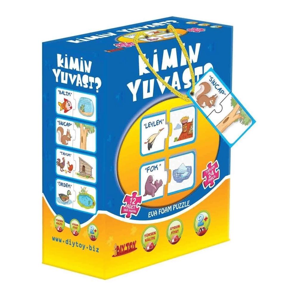 8513 DıyToy 2 Lİ KİMİN YUVASI KUTULU