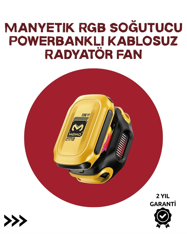 Akıllı Dijital Kontrollü Soğutucu | AI & Standart Mod | 7 Kanatlı Fan Tasarımı