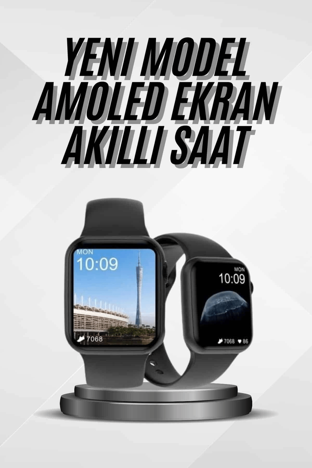 Akıllı Saat Çok Fonksiyonlu Uyku Takibi Adımsayar Nabız Ölçer Arama Cevaplayan