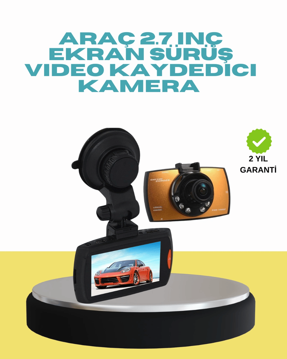 Araç İçi Güvenlik Kamerası Hareket Algılamalı HD DVR