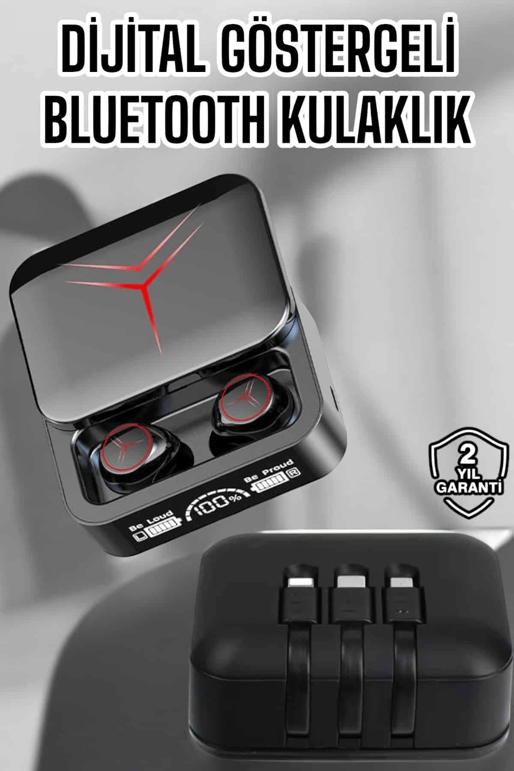 Bluetooth Kulaklık Bluetooth Bağlantılı Powerbankli Yeni Nesil Kulaklık