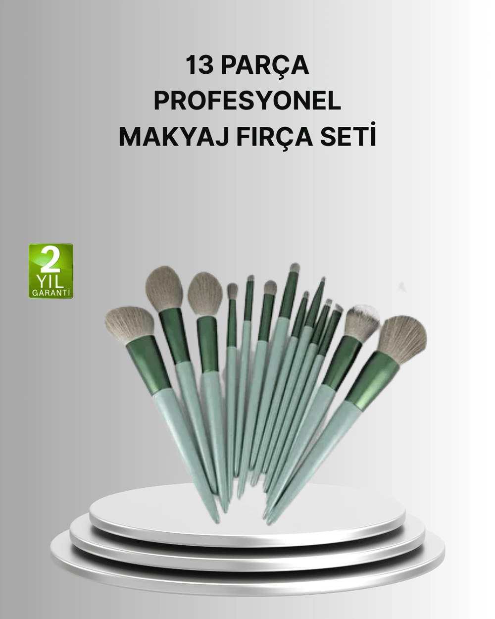 Cilt Dostu Profesyonel Makyaj Fırça Seti Pudra ve Fondöten İçin Uygun