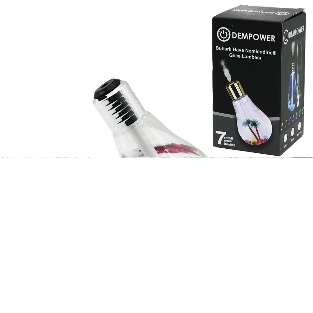 Dekoratif Nemlendiricili 7 Renk 2w Buharlı Gece Lambası Bx40