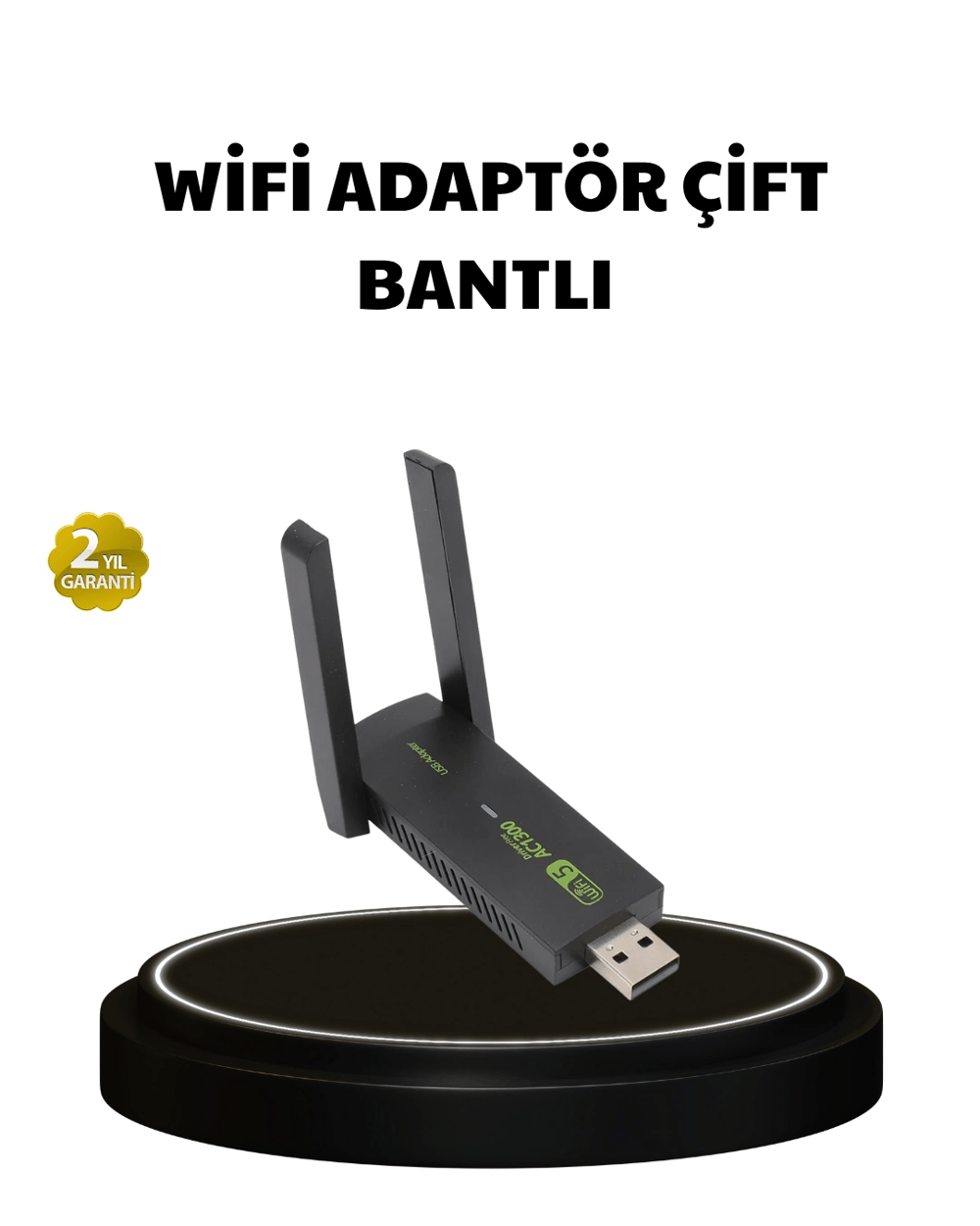 Dual Band USB WiFi Adaptör – 1200 Mbps Hız