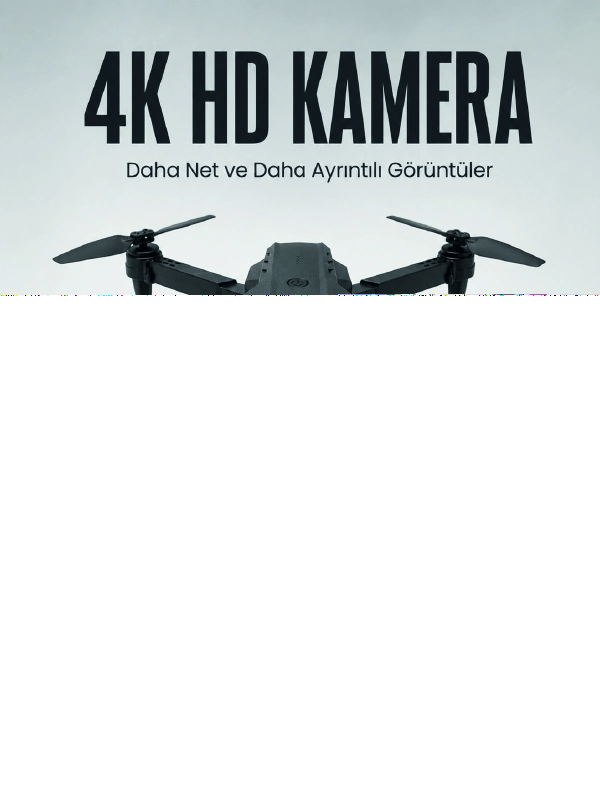 E99 Pro 4K HD Kameralı Katlanabilir Drone APP Kontrollü Uzaktan Kumandalı Mini Drone