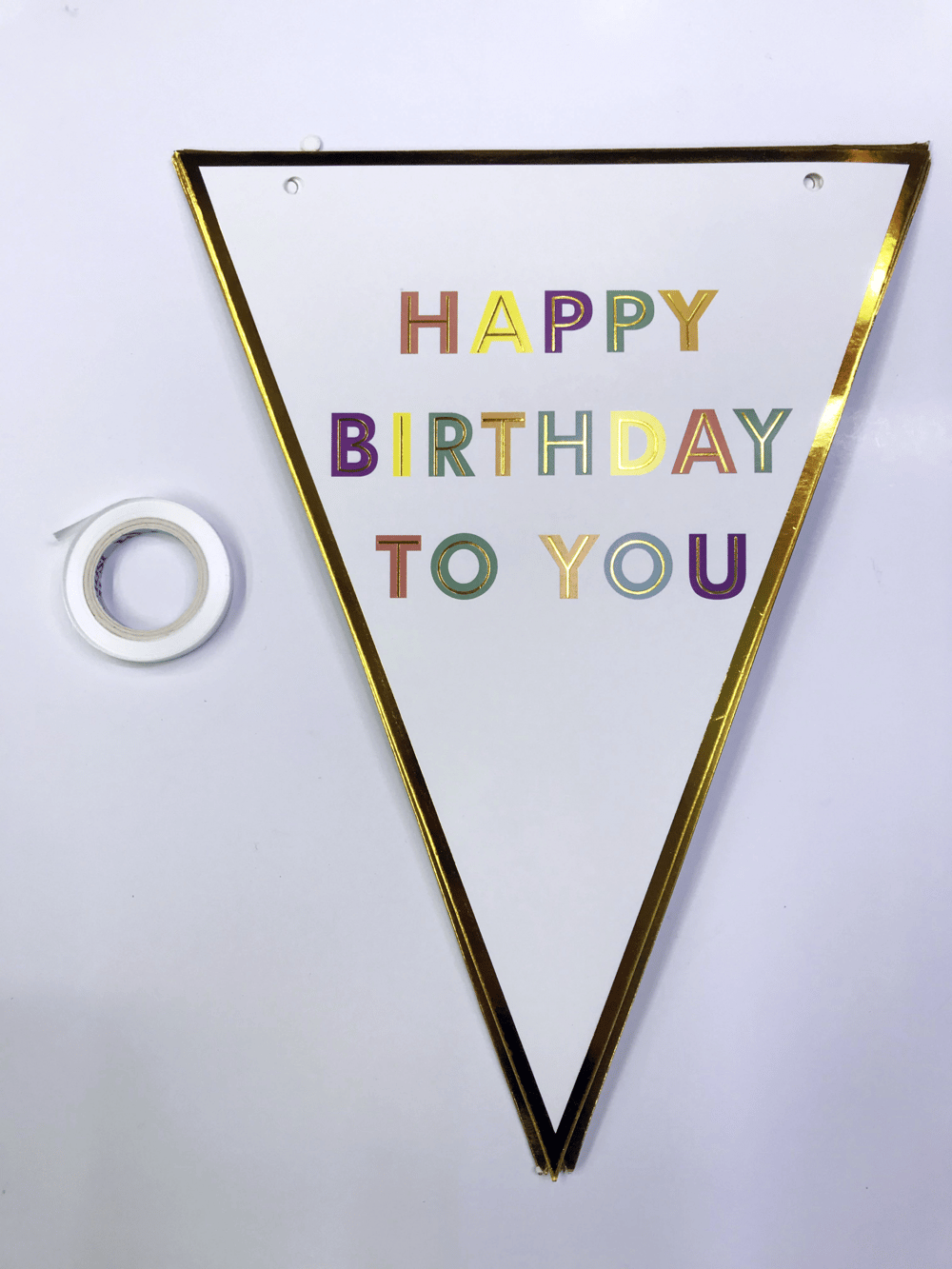 Happy Birthday To You Flama Bayrak Süs Bx40