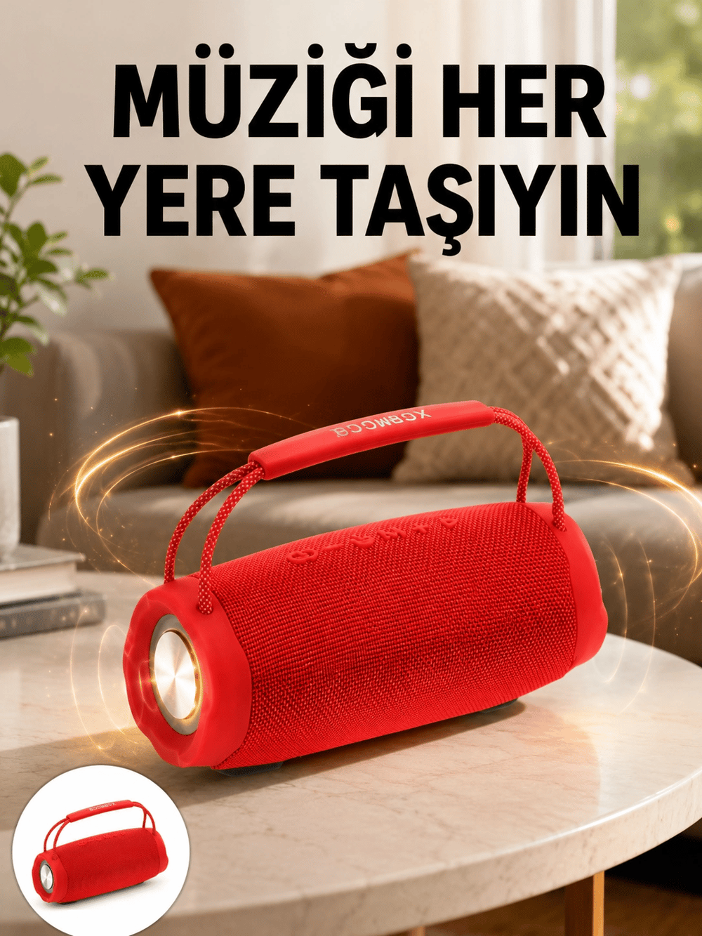IPX6 Su Geçirmez Bluetooth 5.1 Taşınabilir Hoparlör Çift 10W Yeni Nesil
