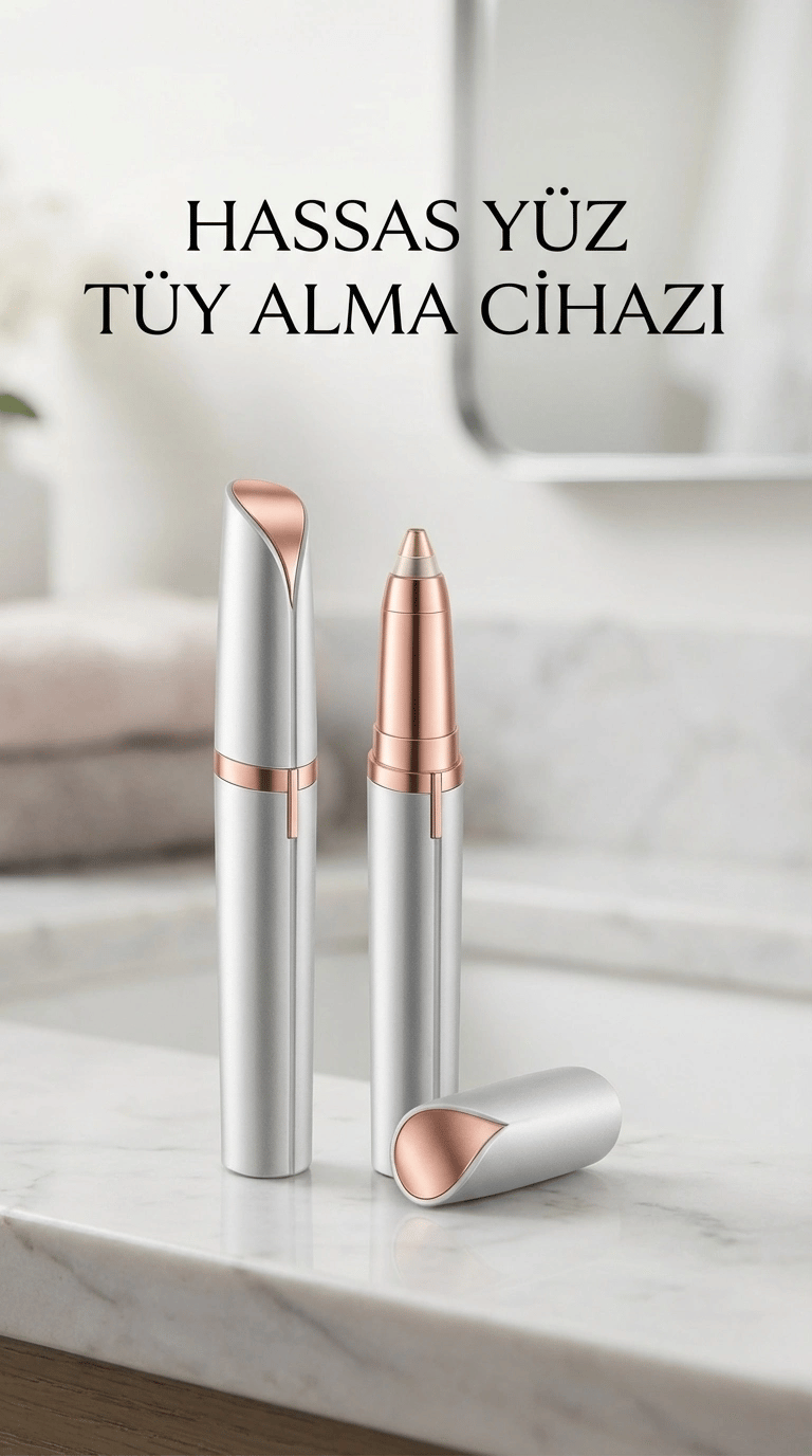 İnce Uçlu Yüz Tüy Alma Epilasyon Aleti, Kaş ve Bıyık İçin