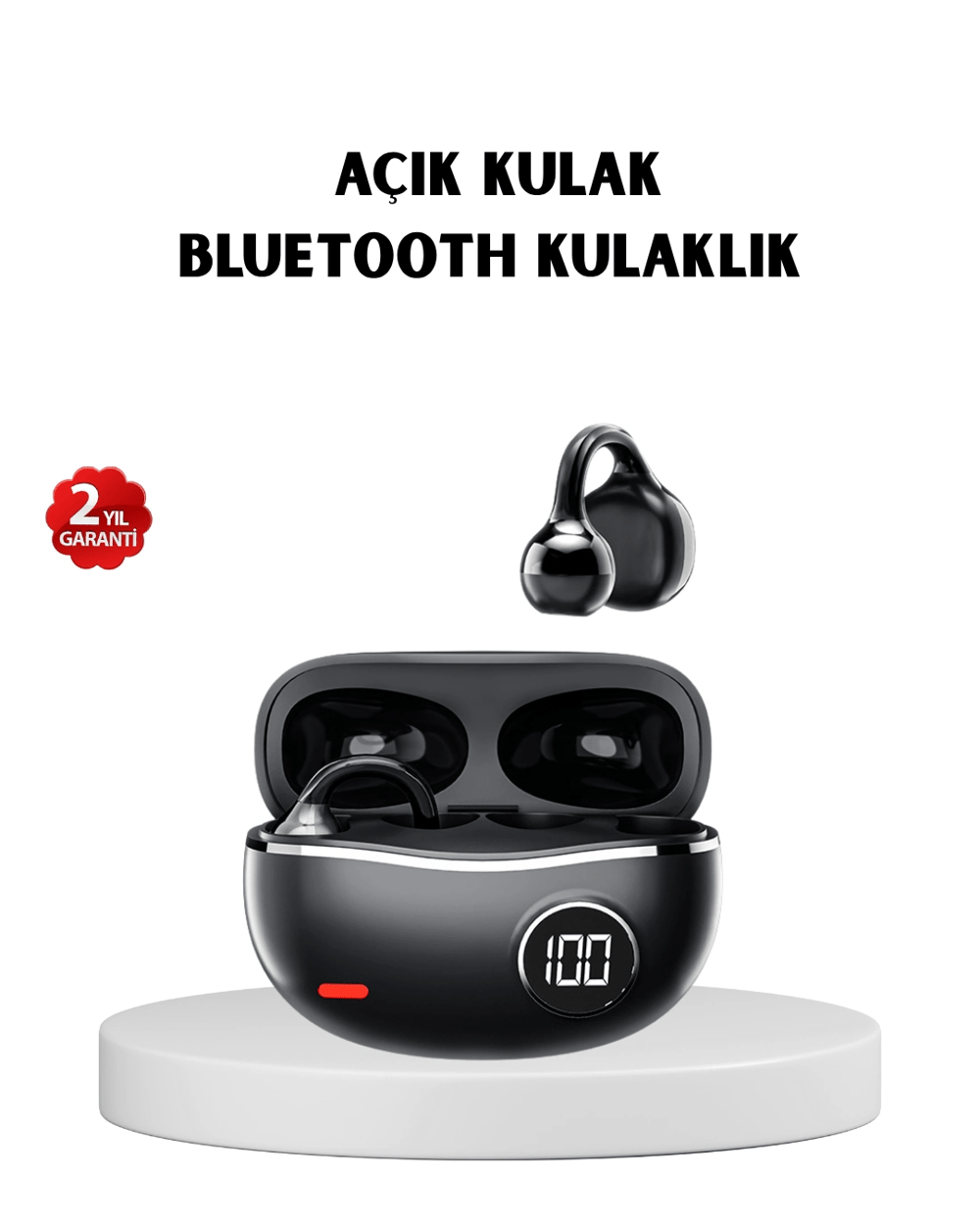 Kablosuz Açık Kulak Kulaklık Bluetooth 5.4 Type-C Hızlı Şarj 30 Saat