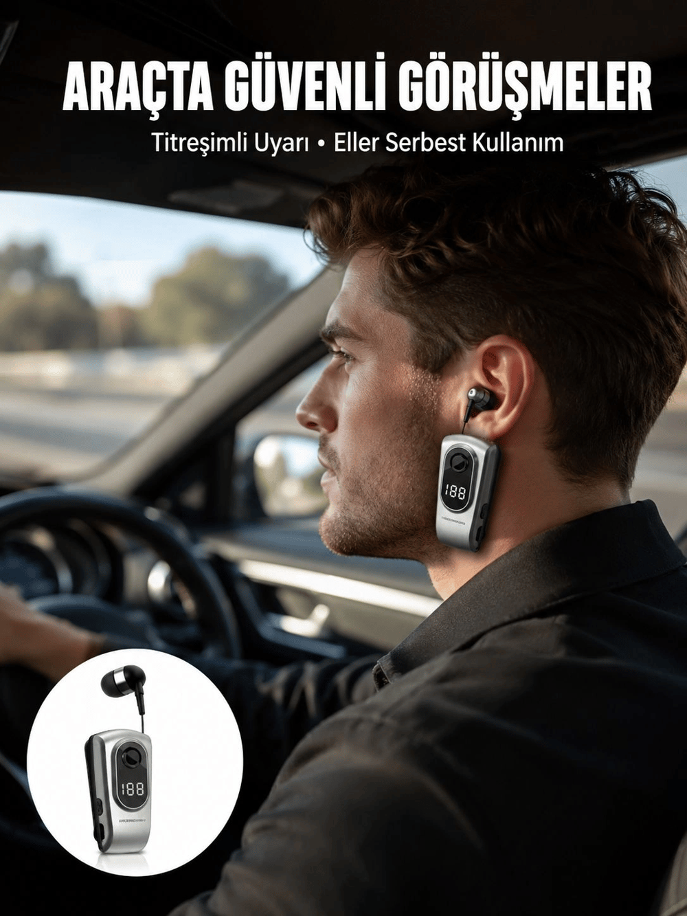 Kablosuz Bluetooth 5.2 Kulaklık – Titreşimli Uyarı ve Uzun Pil Ömrü Yeni Nesil