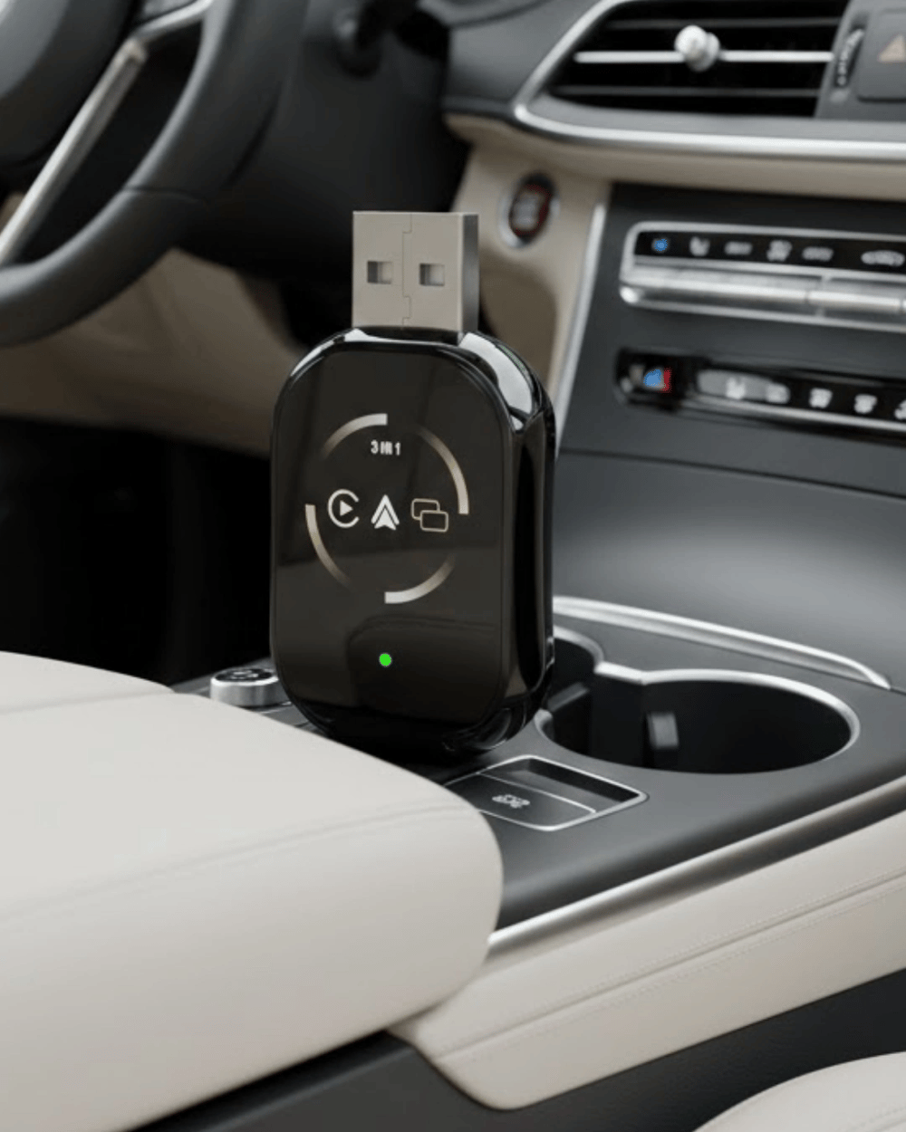 Kablosuz CarPlay Android Auto Dönüştürücü Kablo Derdi Olmadan Bağlantı
