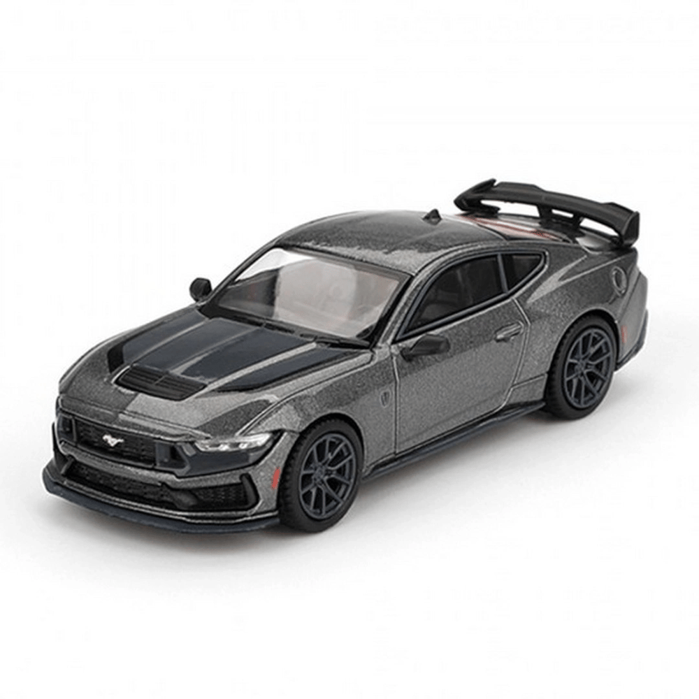 Karbon Gri 1/64 Ford Mustang Dark Horse Diecast Model - Blister Koleksiyonluk BX-313361