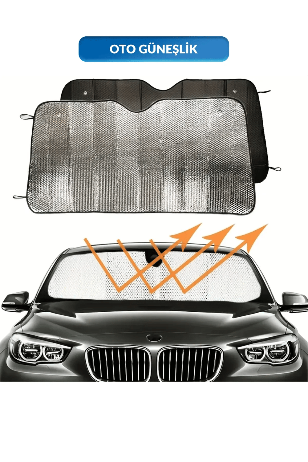 Katlanabilir Ön Cam Güneşlik Isı Önleyici Araç Perdesi Volkswagen Passat Peugeot 3008 Skoda Superb Nissan Qashqai