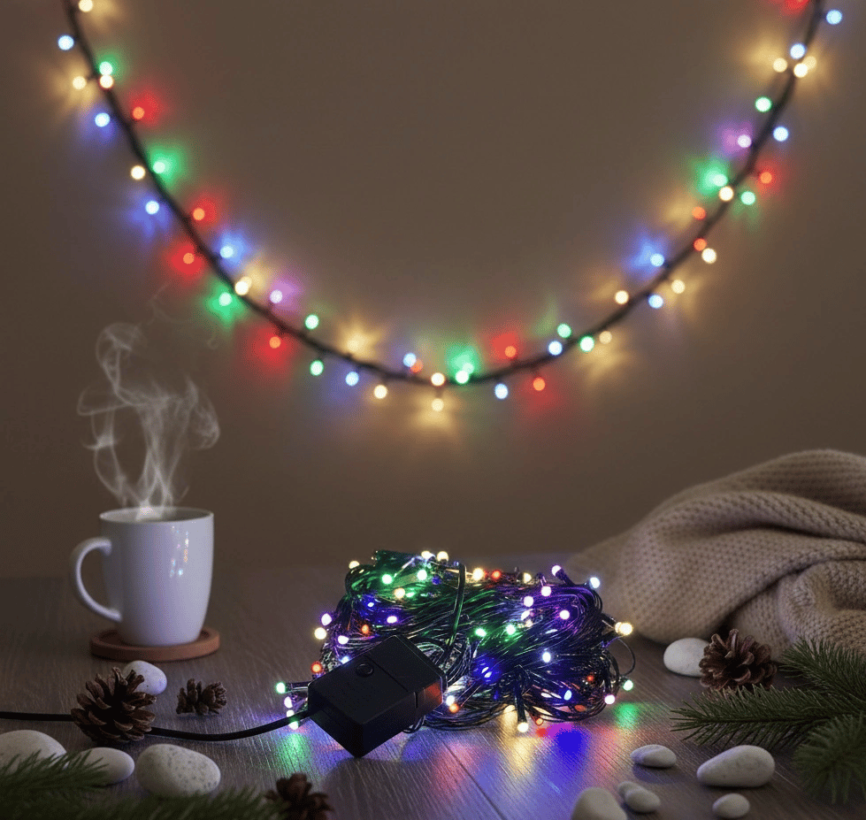 LED Damla Uçlu RGB Dekoratif Işık 10 Metre 100
