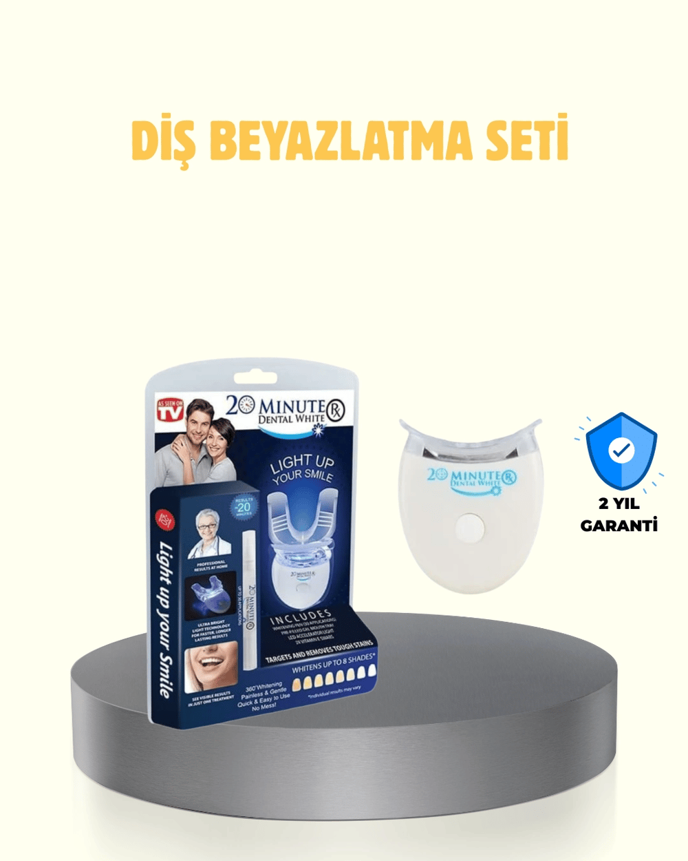 LED Işıklı Profesyonel Diş Beyazlatma Seti