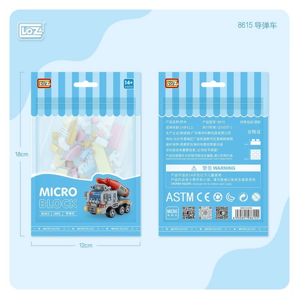 LZ8615 LOZ Araba Blok Seti Mini Poşet 150 Parça - life