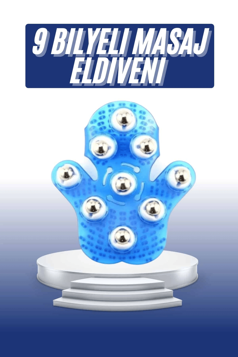 Masaj Aleti El Şeklinde Omuz Bacak Bilyeli Masaj Eldiveni El Şekilli
